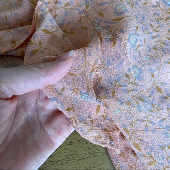 UO Kimchi Blue Flutter Sleeve Chiffon Mini Dress Size 2 - Picture 14 of 14